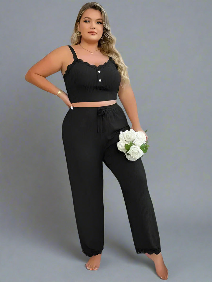 Plus Size Damen Loungewear Set