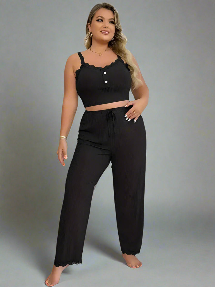 Plus Size Damen Loungewear Set